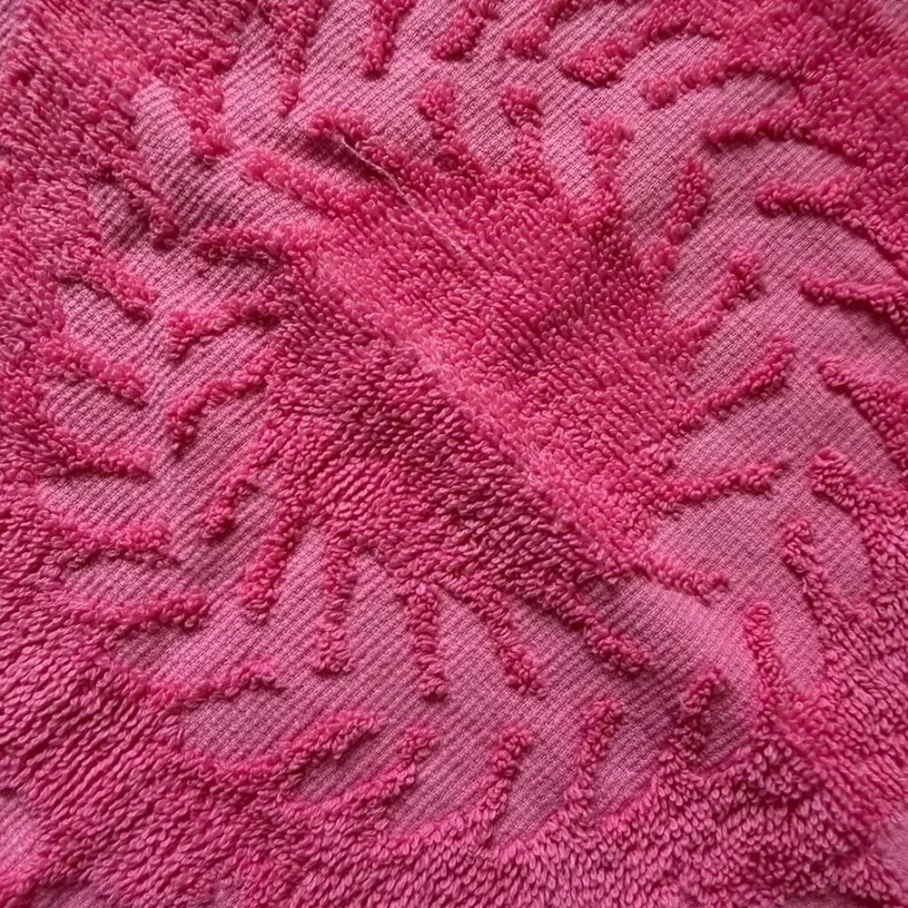 vintage 70s canon hot pink washcloth
